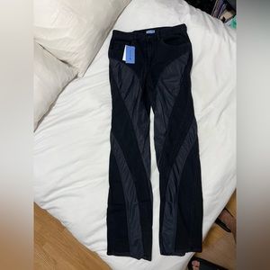 Mugler x HM - Spiral Black Denim Jeans - Size 33R